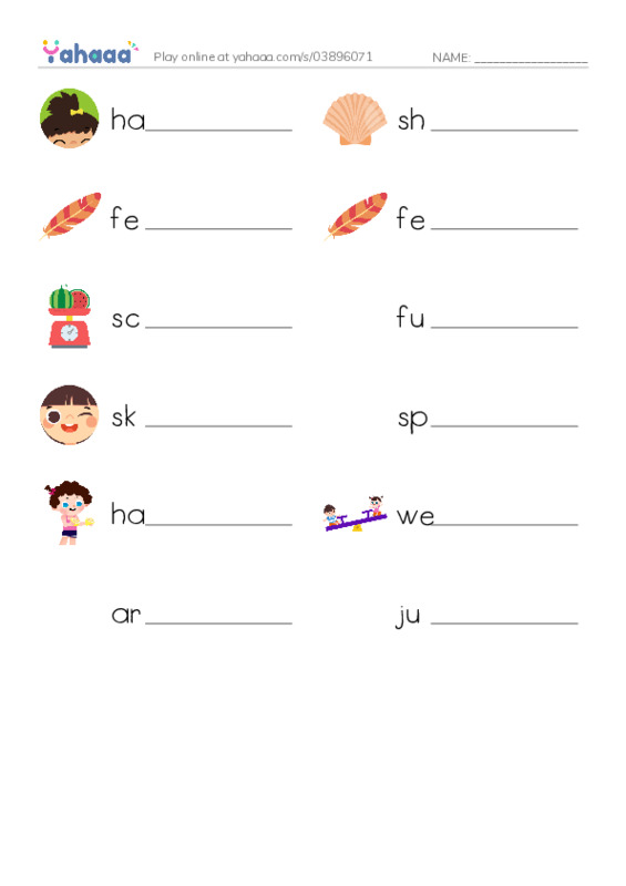 RAZ Vocabulary B: Animal Coverings PDF worksheet writing row