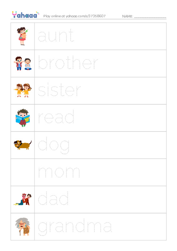 RAZ Vocabulary B: I Read a Book PDF one column image words