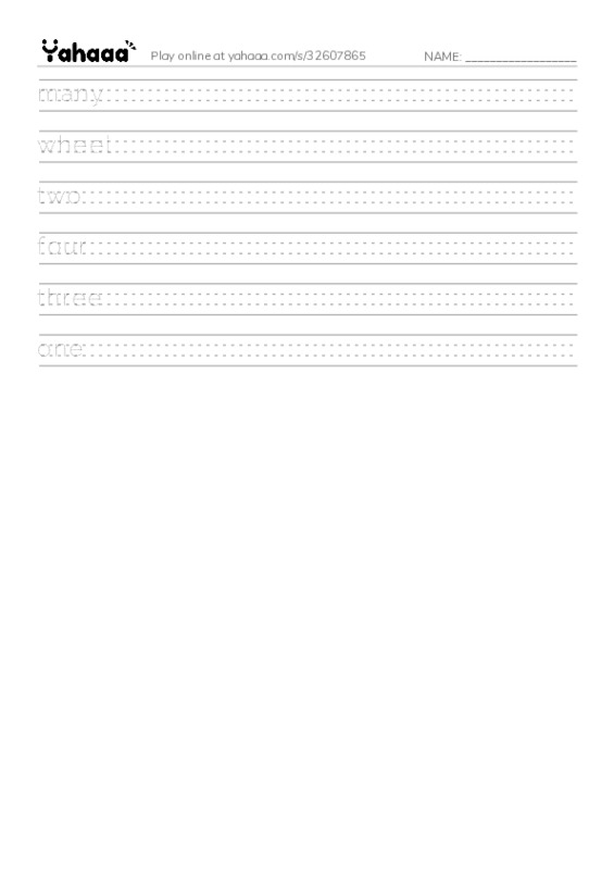 RAZ Vocabulary C: How Many Wheels PDF write between the lines worksheet