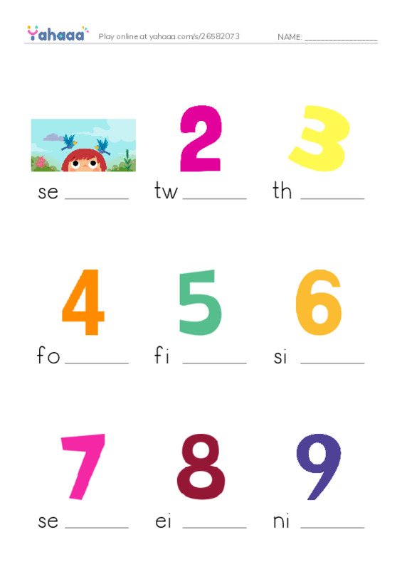 RAZ Vocabulary C: How Many PDF worksheet to fill in words gaps