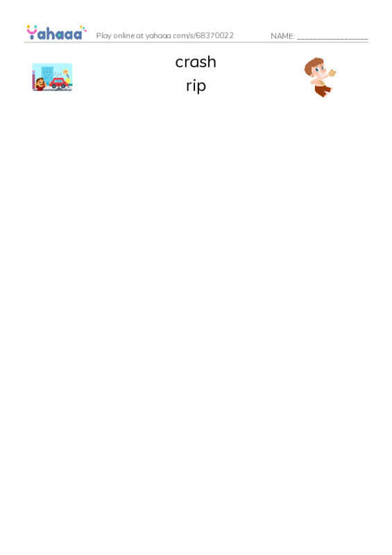 RAZ Vocabulary C: Lucy Did It PDF three columns match words