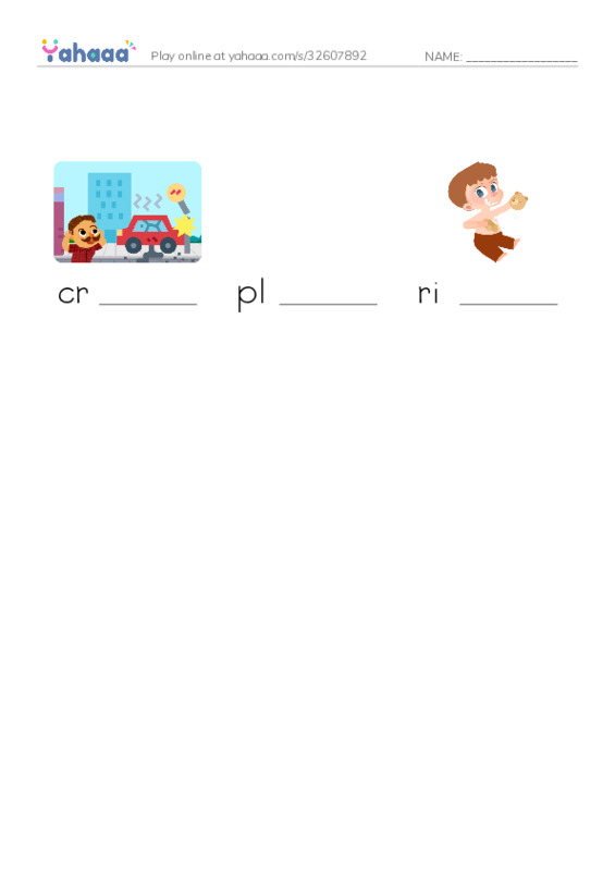 RAZ Vocabulary C: Lucy Did It PDF worksheet to fill in words gaps