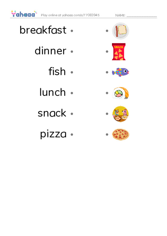 RAZ Vocabulary D: What PDF link match words worksheet