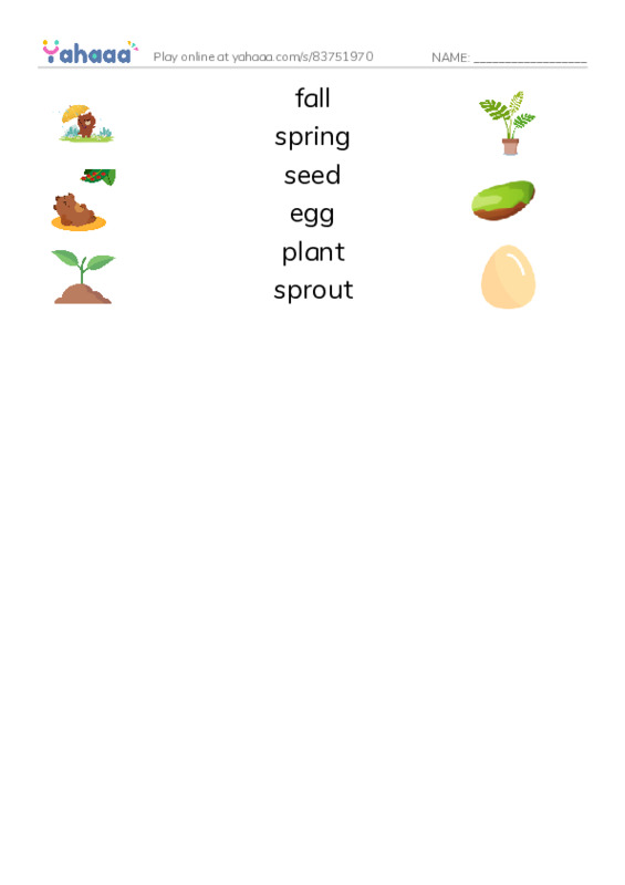 RAZ Vocabulary D: Who Runs Faster PDF three columns match words
