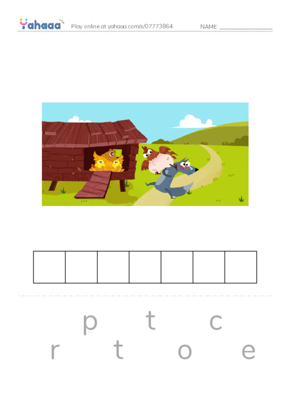RAZ Vocabulary F: Smart Crows PDF word puzzles worksheet