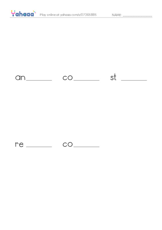 RAZ Vocabulary T: Special Effects2 PDF worksheet to fill in words gaps
