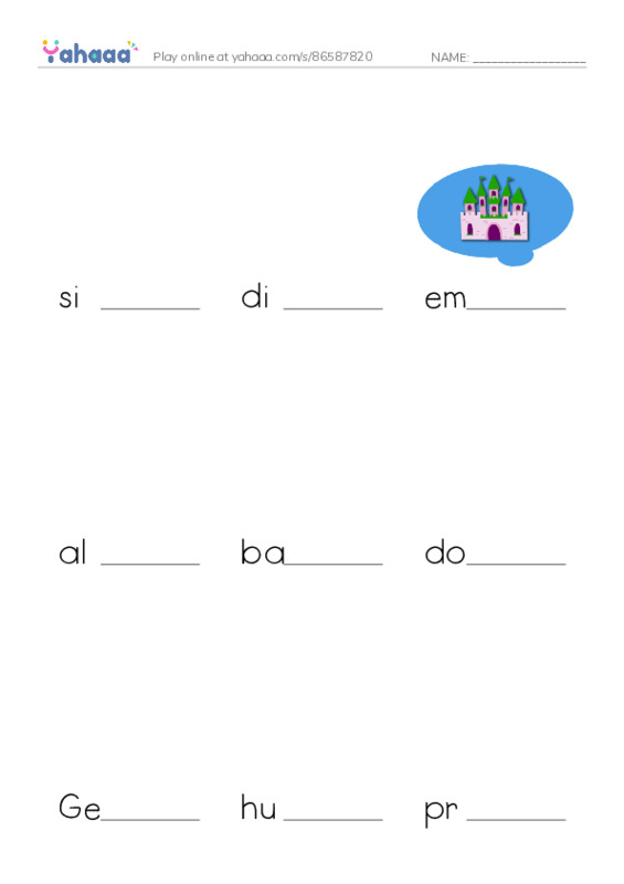 RAZ Vocabulary V: The Roman Empire Faces Attila PDF worksheet to fill in words gaps