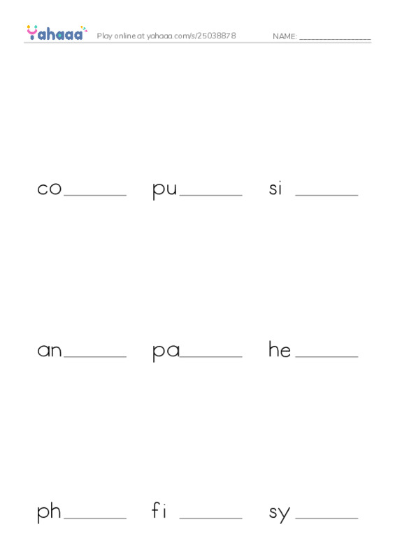 RAZ Vocabulary V: Word Smith Private I PDF worksheet to fill in words gaps