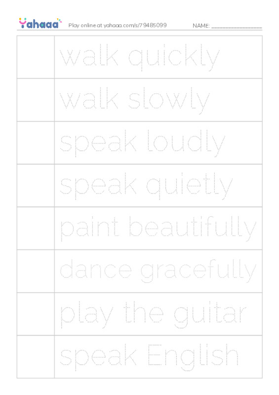 Let's GO 5: Unit 4 Activities PDF one column image words