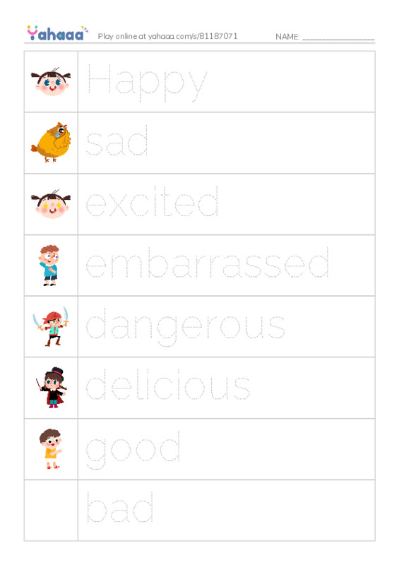 Picture and word rows worksheet for Mr/Ghazy El Nahas 