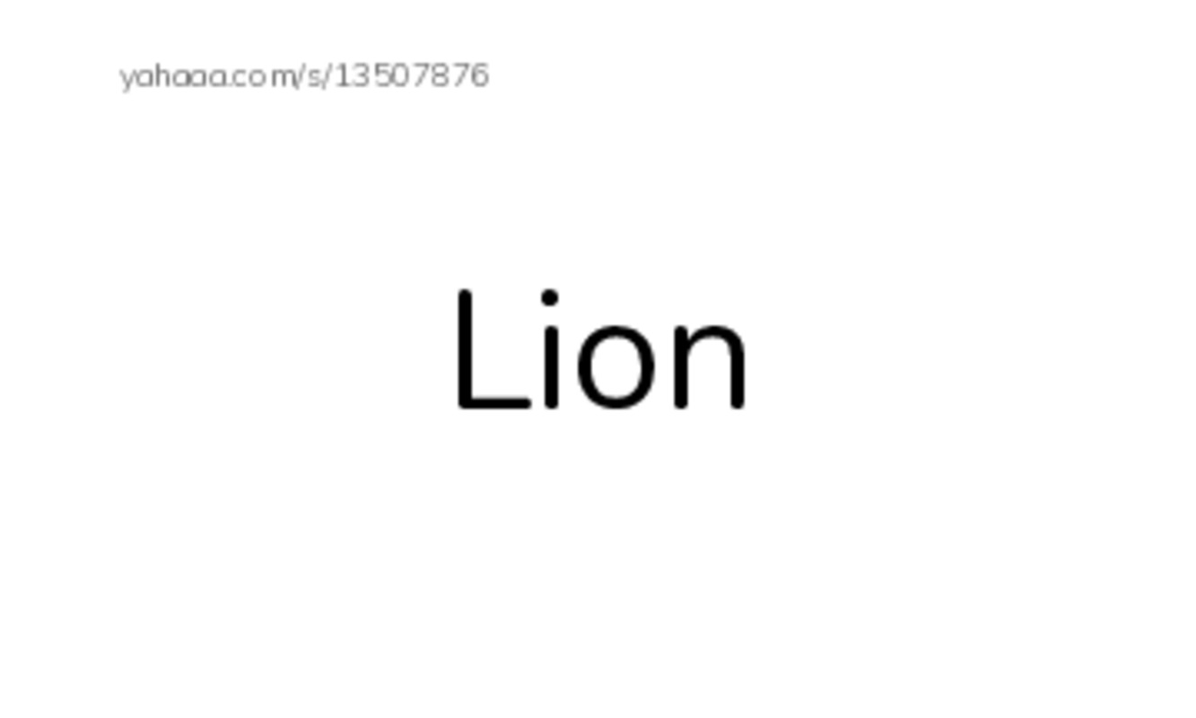 Index cards, words only worksheet for Zoo