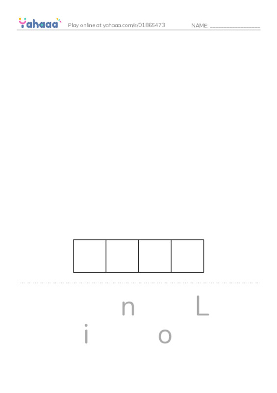 Letter scramble puzzle worksheet for Zoo