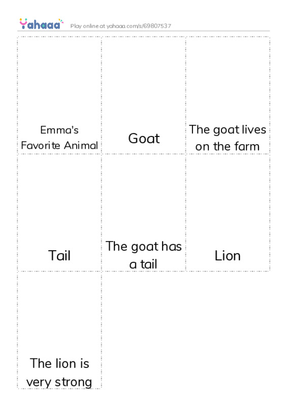 Picture flashcards worksheet for 
